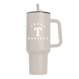 Logo Brands - Texas Rangers 40oz. Sand Soft Touch Tumbler - Multicolor
