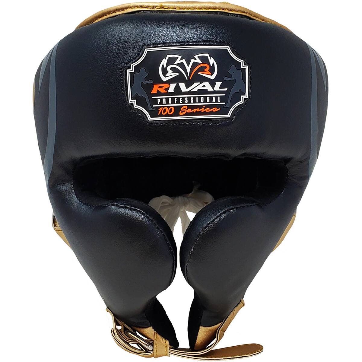 RIVAL Boxing RHG100 Professional Headgear Medium Black/Gold RHG100