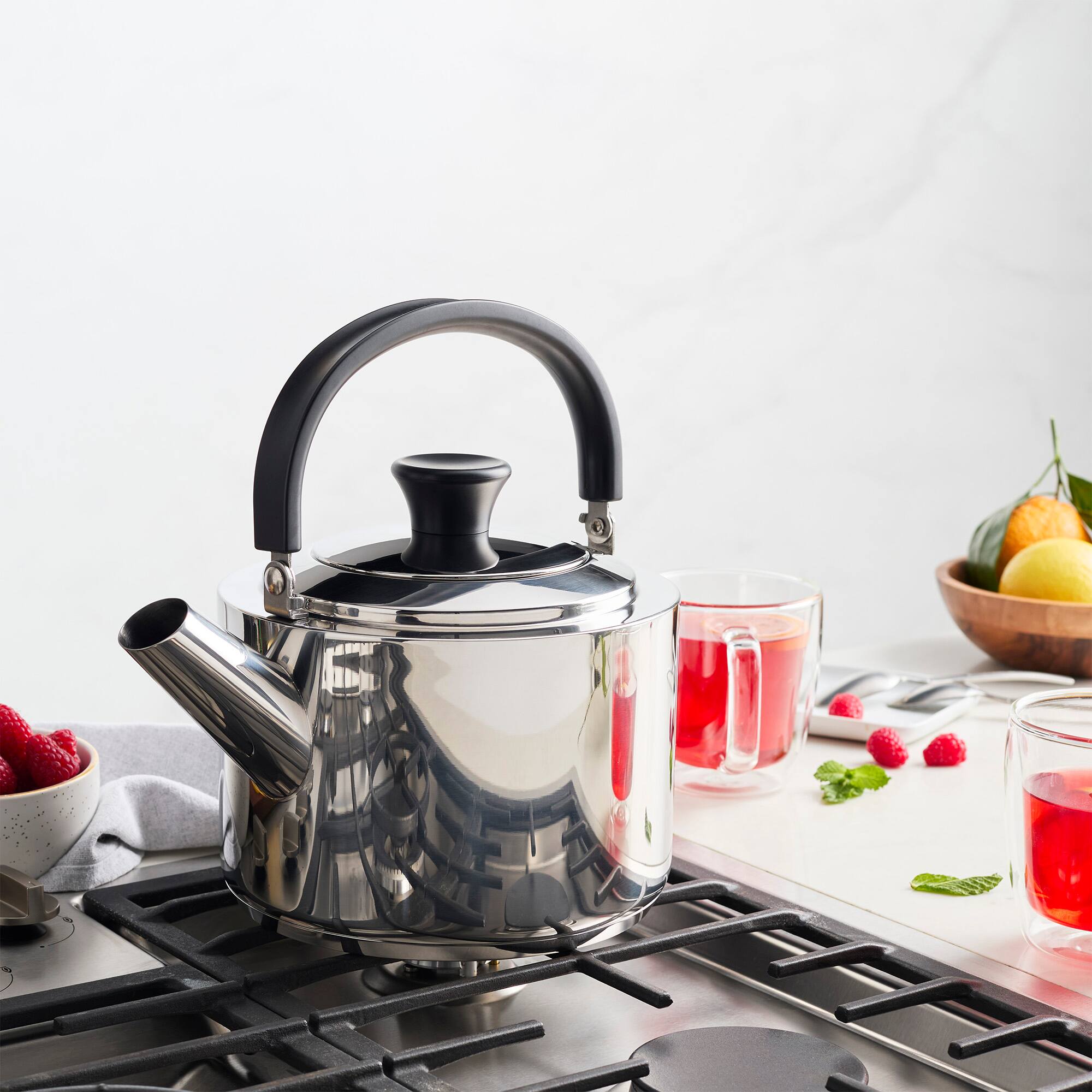 Alt View 3. Demeyere - Demeyere Resto 4.7-qt Stainless Steel Tea Kettle - Stainless Steel.