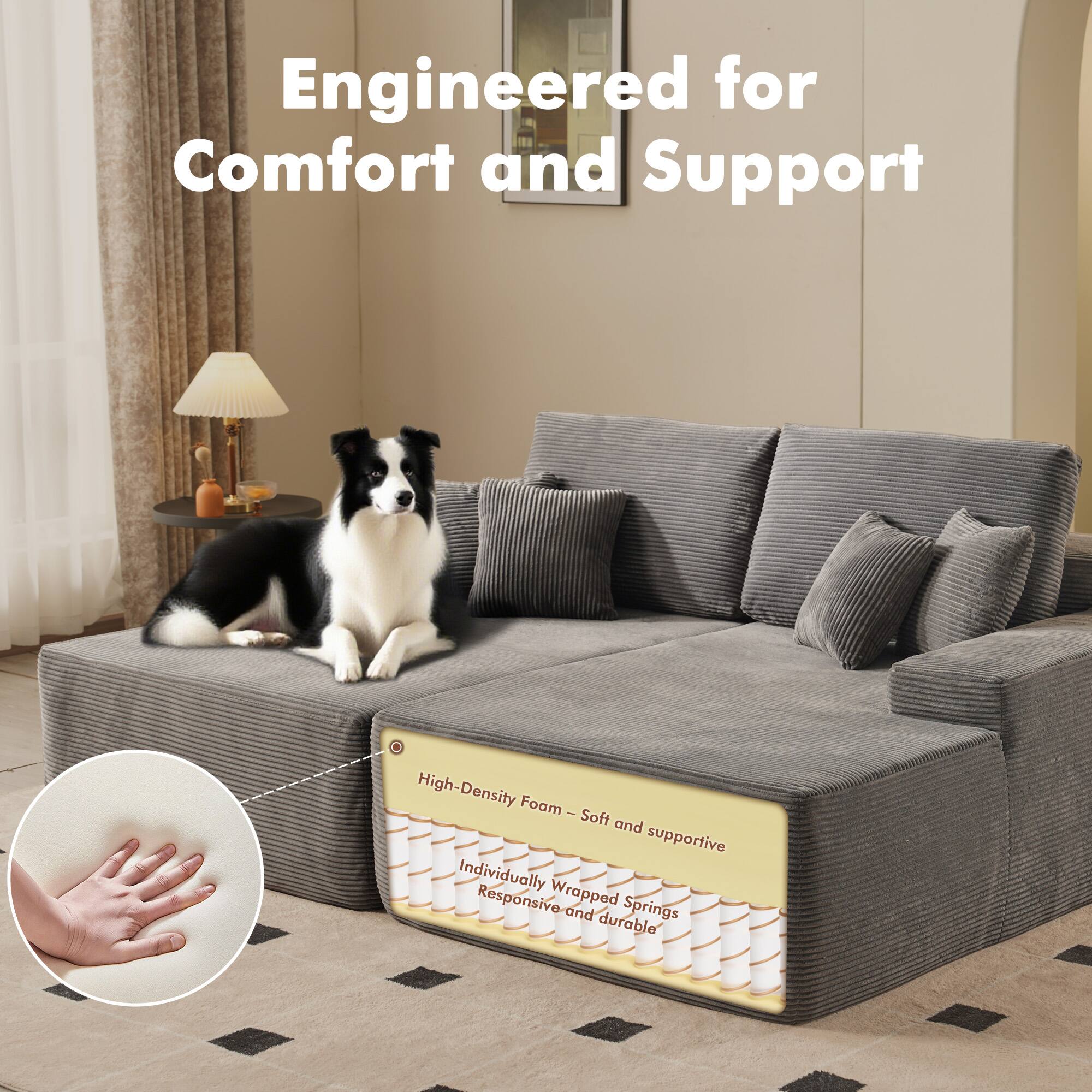 Engineered for Comfort and Support

- High-Density Foam - Soft and supportive
- Individually Wrapped Springs - Responsive and durable