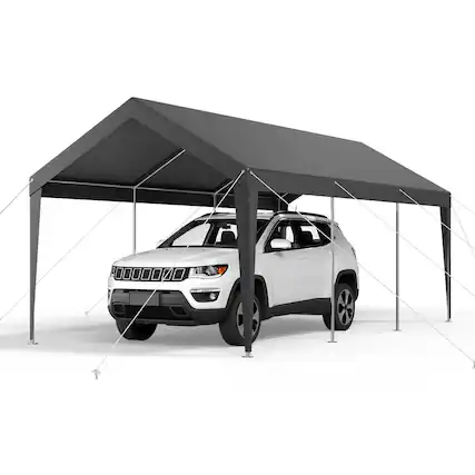 Front. Boyel Living - Carport Car Canopy 10x20 Heavy Duty Outdoor Shelter.