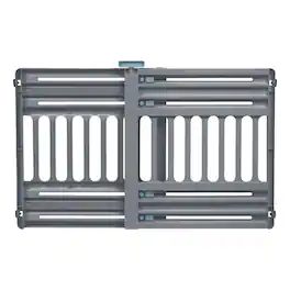 IRIS USA - 24"-39" Portable Plastic Expandable Pet Gate, Adjustable Pet Barrier, 25" Tall