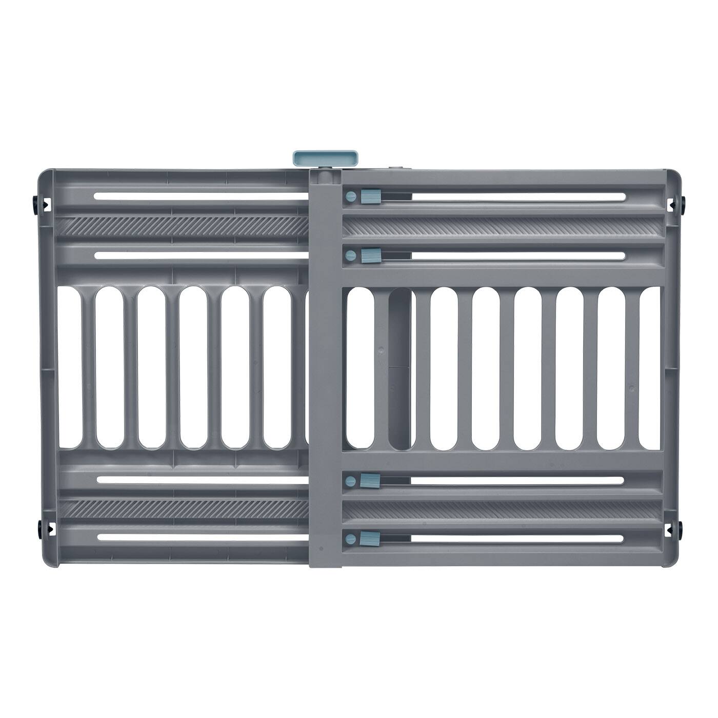 Front. IRIS USA - IRIS USA 24"-39" Portable Plastic Expandable Pet Gate, Adjustable Pet Barrier, 25" Tall.