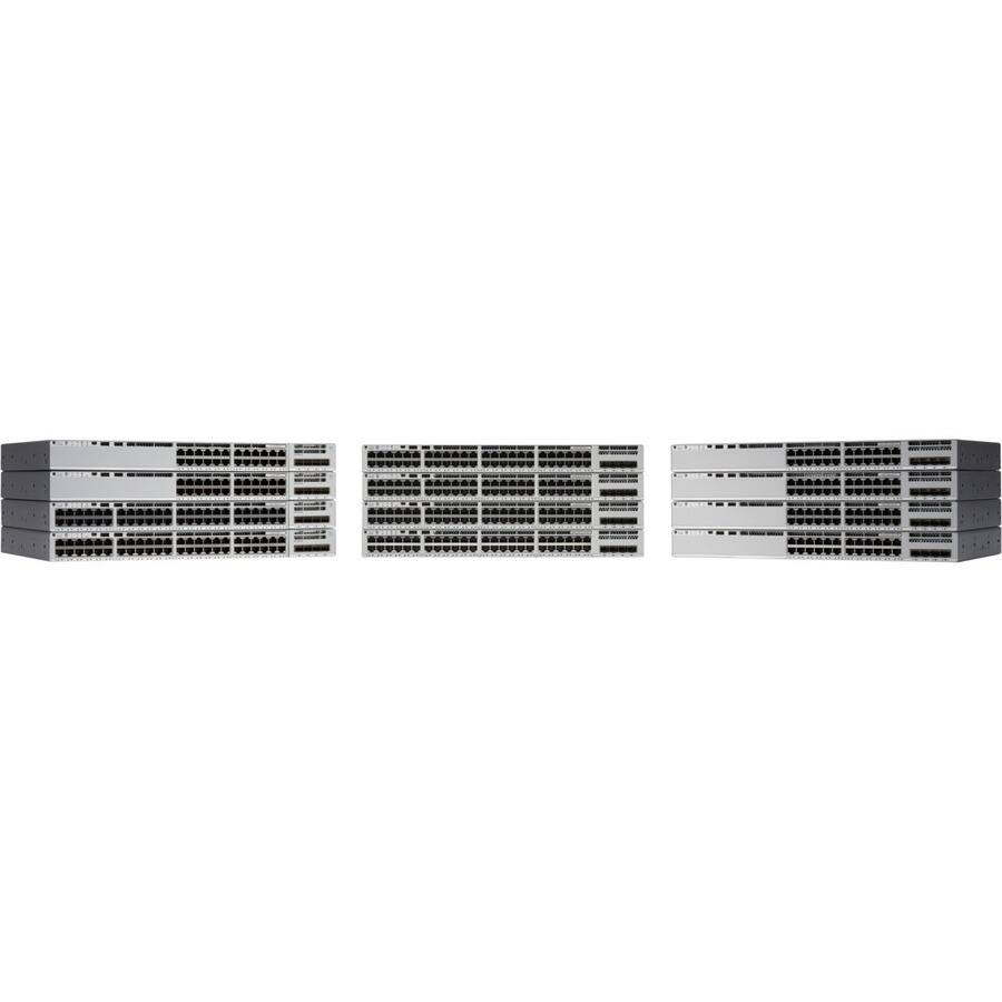 Alt View 3. Cisco Consumer Products - Cisco Catalyst 9200L48-port Partial PoE+ 4x1G Uplink Switch, Network Essentials - 48 Ports - Manageable - 3 Layer - Unknown.