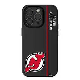 Keyscaper - NHL - New Jersey Devils Sidebar Magnetic iPhone Case - 15 - Black