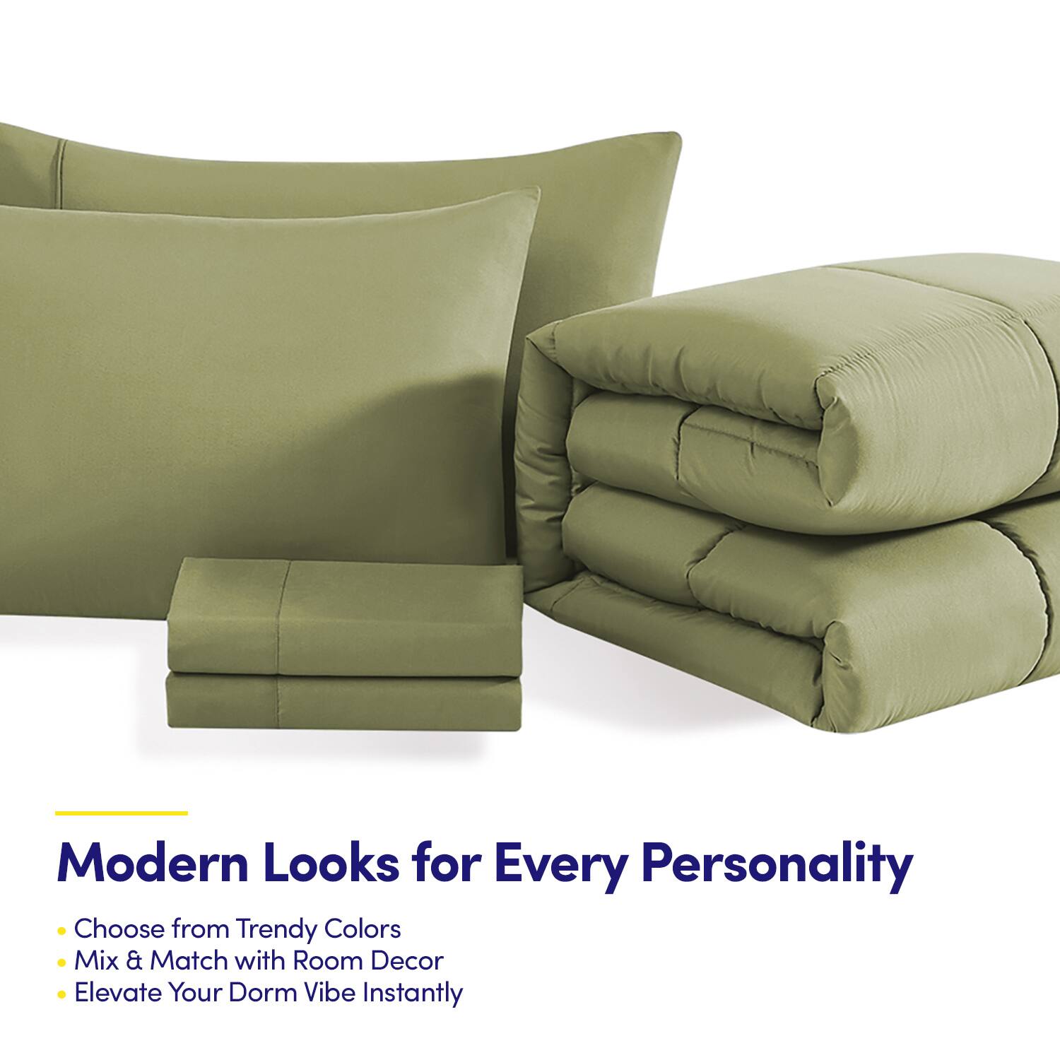 Modern Looks for Every Personality

- Choose from Trendy Colors
- Mix & Match with Room Decor
- Elevate Your Dorm Vibe Instantly