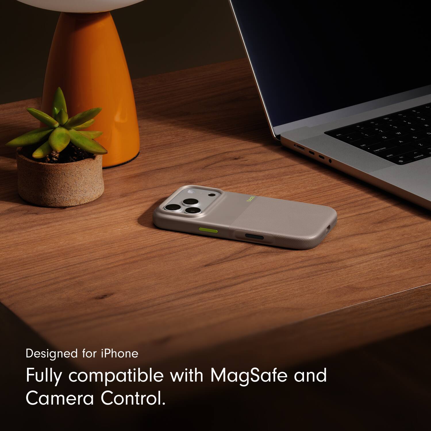 Designed for iPhone  
Fully compatible with MagSafe and Camera Control.