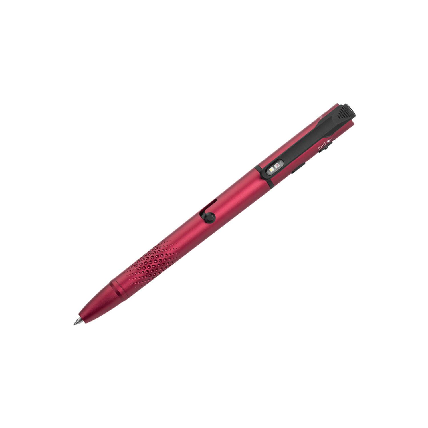 Angle. OLIGHT - OLIGHT O'Pen 3 Multifunctional Pen Light with 120 Lumens (Wine Red).