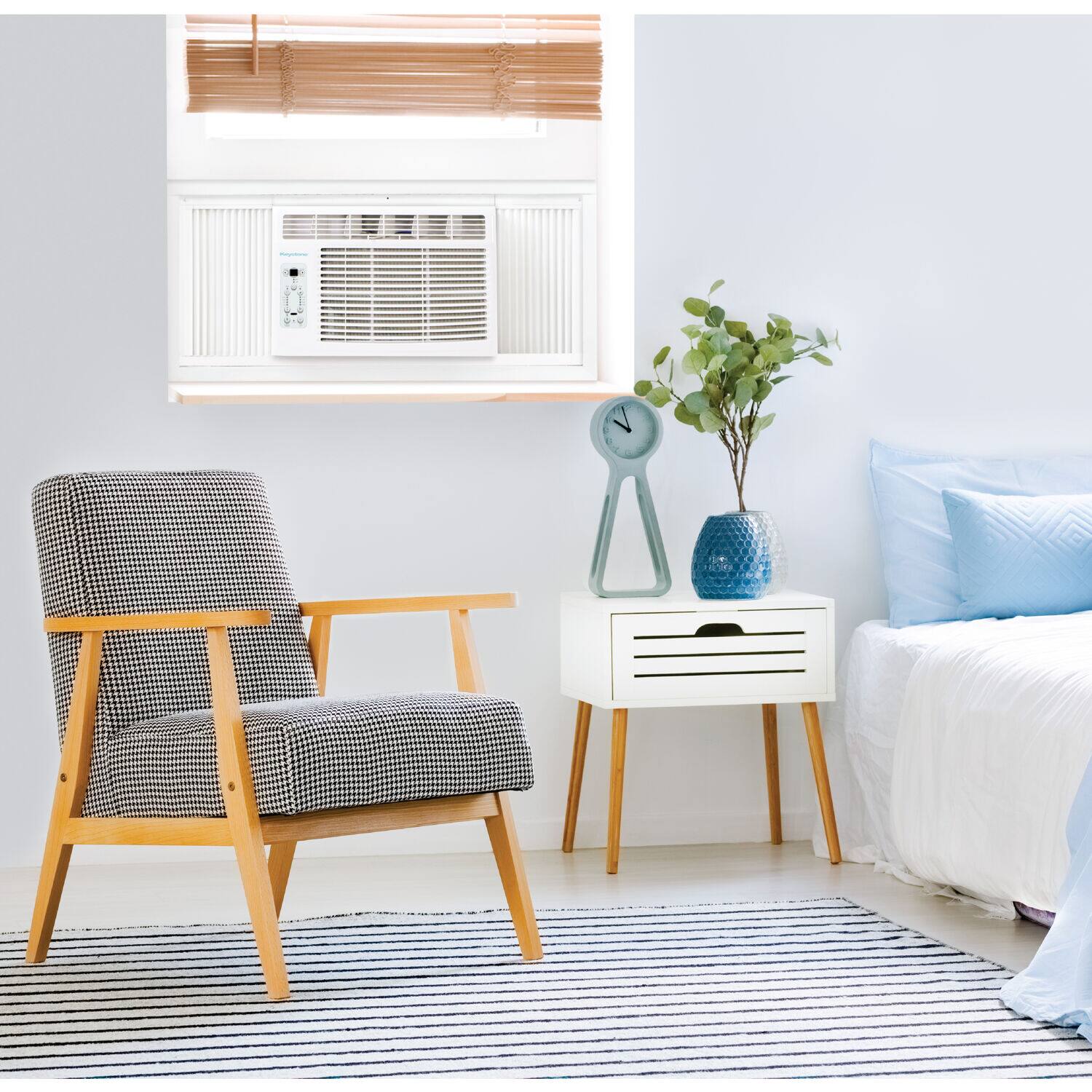 Alt View 15. Keystone - 650 Sq. Ft 14,500 BTU Window Air Conditioner - White.