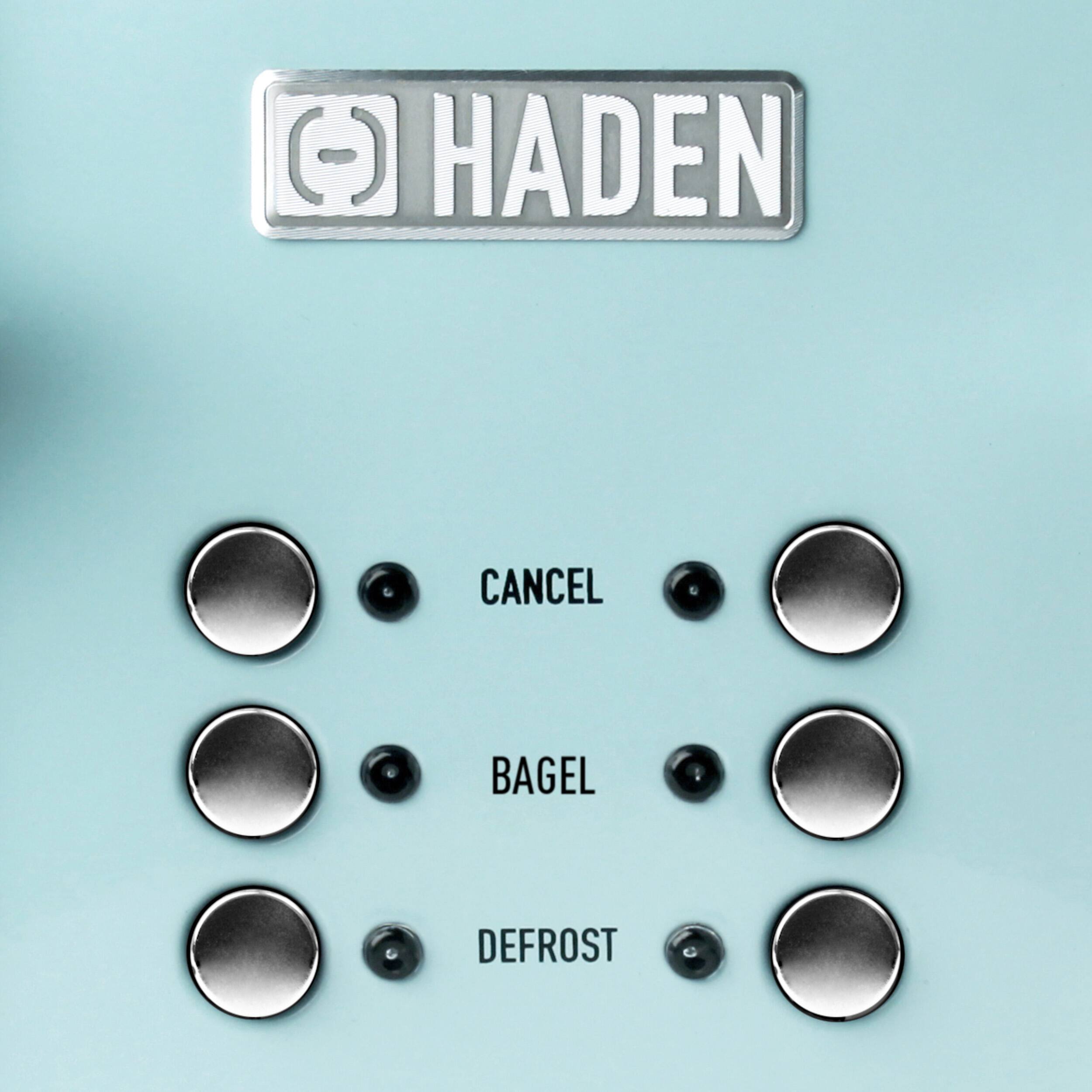 Alt View 15. Haden - Heritage 4-Slice Toaster, Wide Slot for Bagels with Multi Settings - Turquoise.