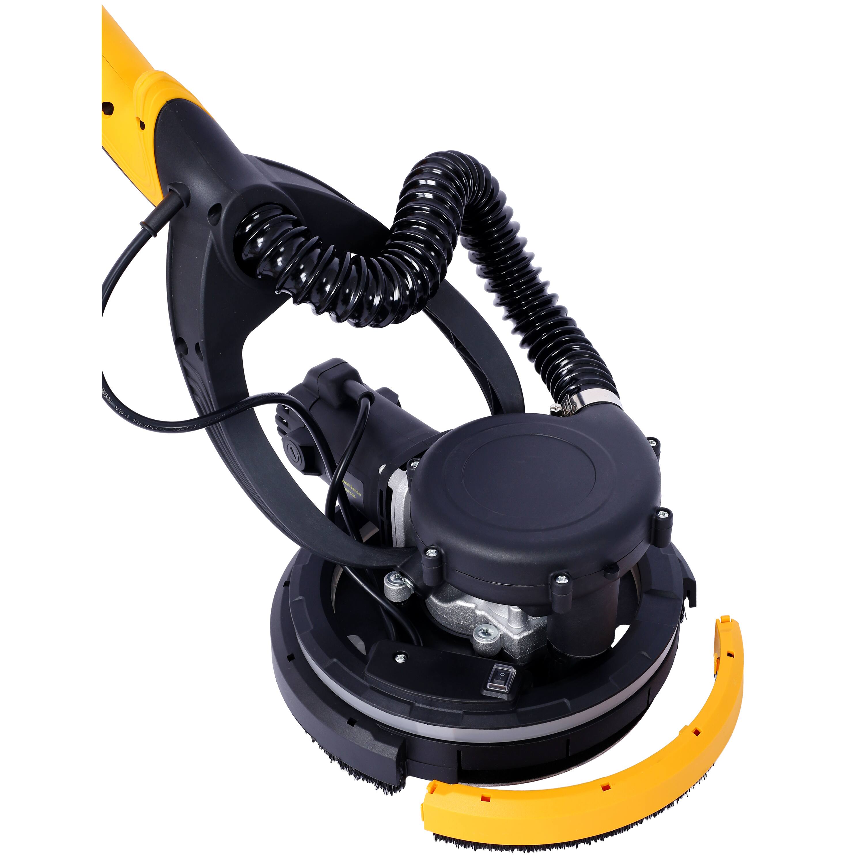 Alt View 6. GOODSILO - 780W Electric Drywall Sander with Vacuum Dust Collection & Variable Speed Control for Wall Finishing - Yellow+Black.