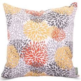 Majestic Home - Pillow 24x24 Blooms Citrus - Yellow