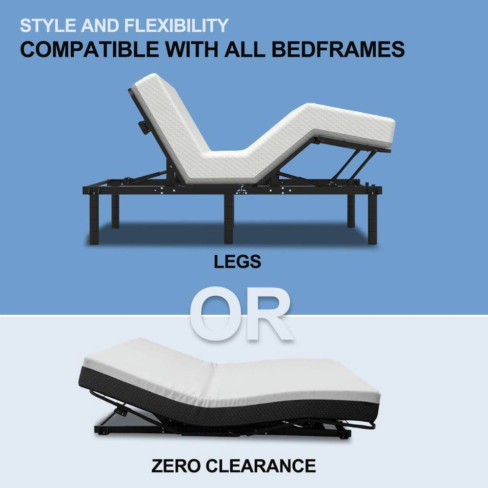 STYLE AND FLEXIBILITY  
COMPATIBLE WITH ALL BEDFRAMES  

LEGS OR ZERO CLEARANCE