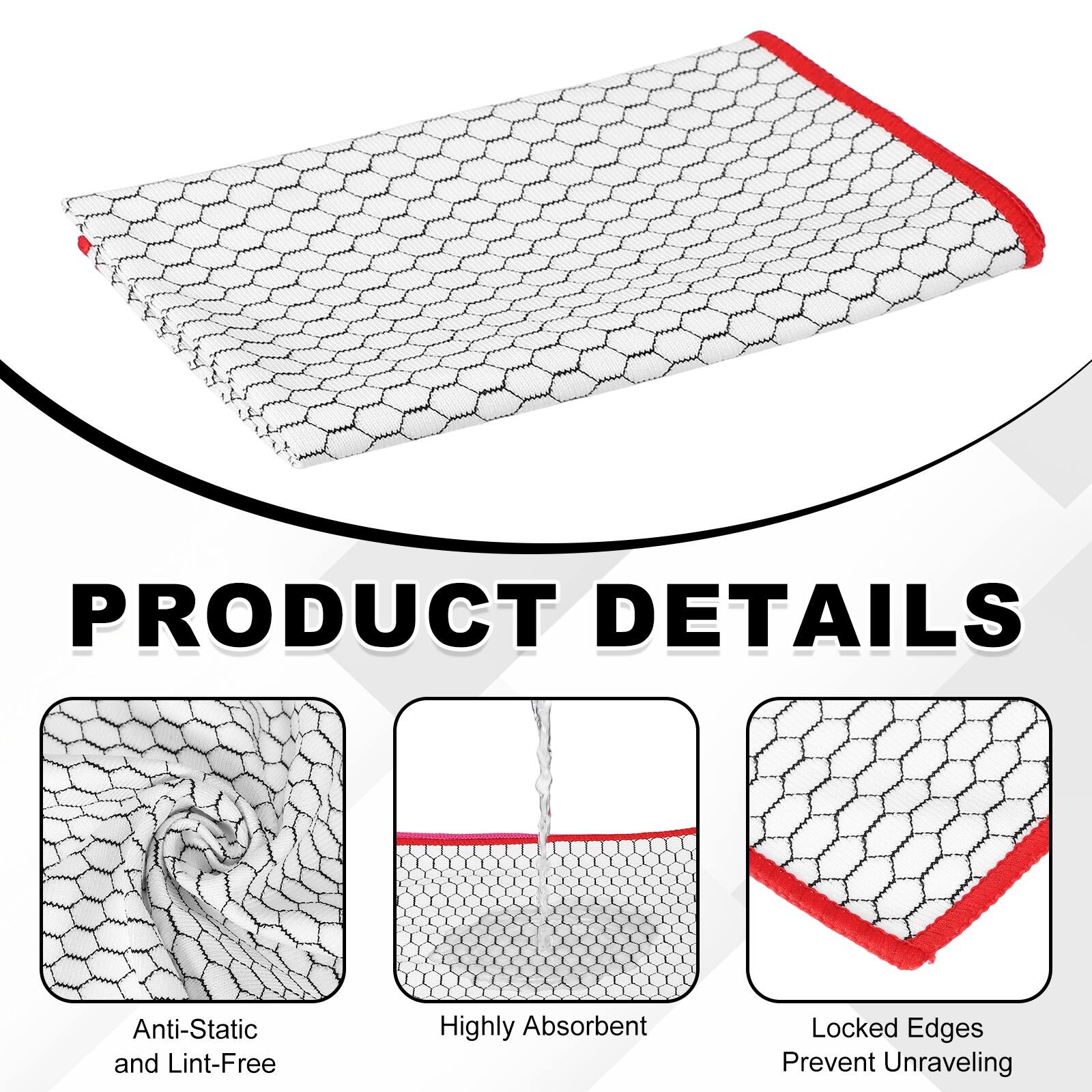 PRODUCT DETAILS

- Anti-Static and Lint-Free
- Highly Absorbent
- Locked Edges Prevent Unraveling