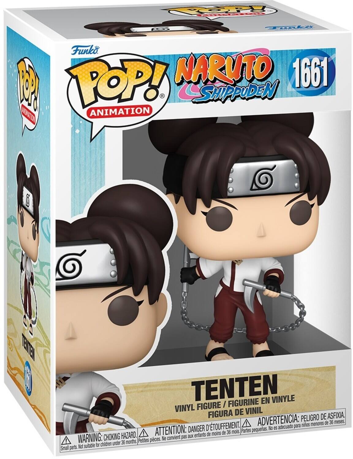 P Funko Pop! Naruto 1661 Shippuden Animation Tenten Vinyl Figure / Figurine en Vinyle / Figura de Vinil. Peligro de asfixia. D'asphyxie. Advertencia: niños menores de 36 meses. Danger: no es para niños de 36 meses. Attention: petites pièces. Hazard. Enfants de moins de 36 mois. Warning: choking hazard. Not suitable for children under 36 months. Small parts.