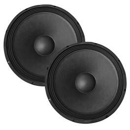 5 CORE - 5Core 15" Subwoofer Speaker 2Pc 2000W Full Range PA DJ Audio Sub Woofer 8Ohm Bass Replacement Driver - Black