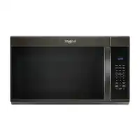 Whirlpool - 1.9 Cu. Ft. Over-the-Range Microwave with Sensor Cooking - Black Stainless Steel - Front_Zoom