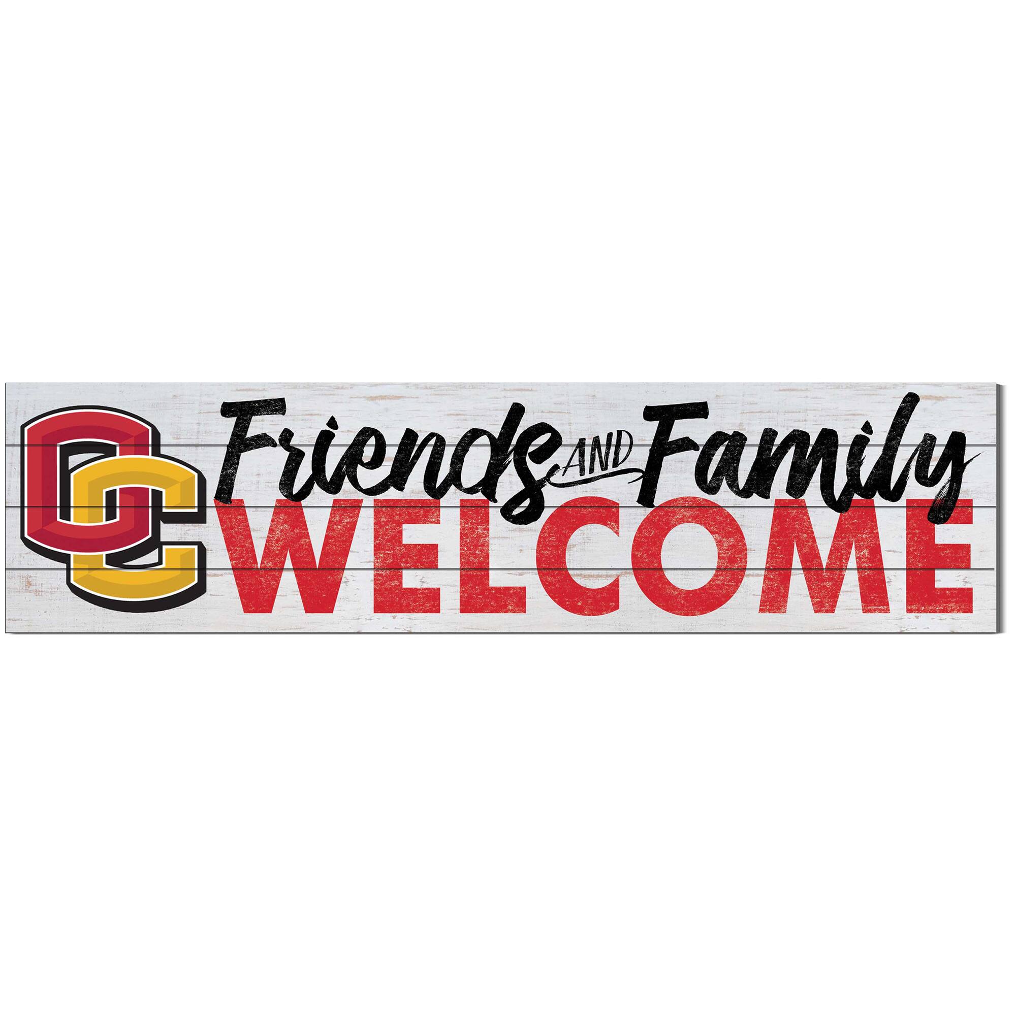 Jardine - Oberlin Yeomen 10'' x 40'' Friends & Family Welcome Sign - White