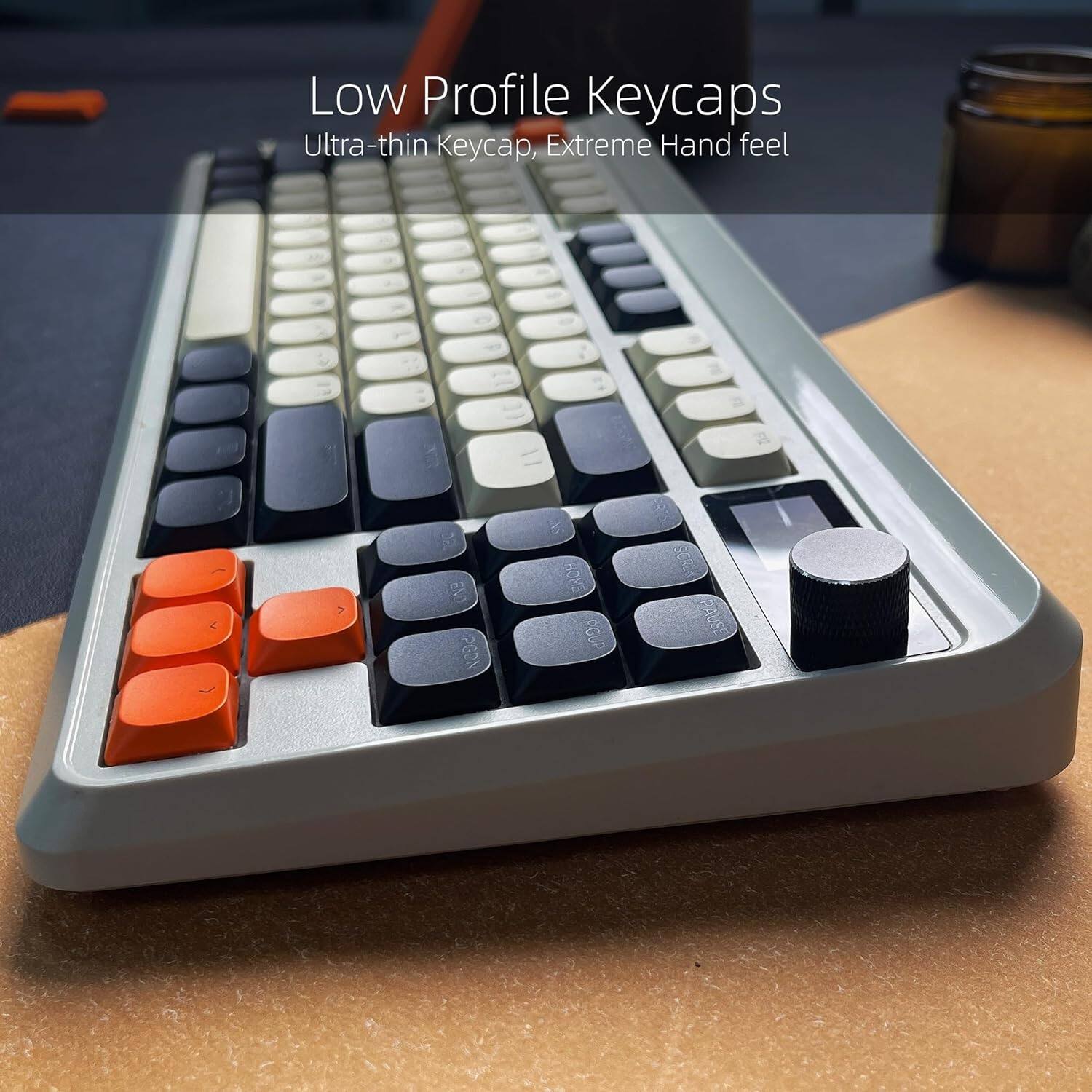 Low Profile Keycaps  
Ultra-thin Keycap, Extreme Hand feel