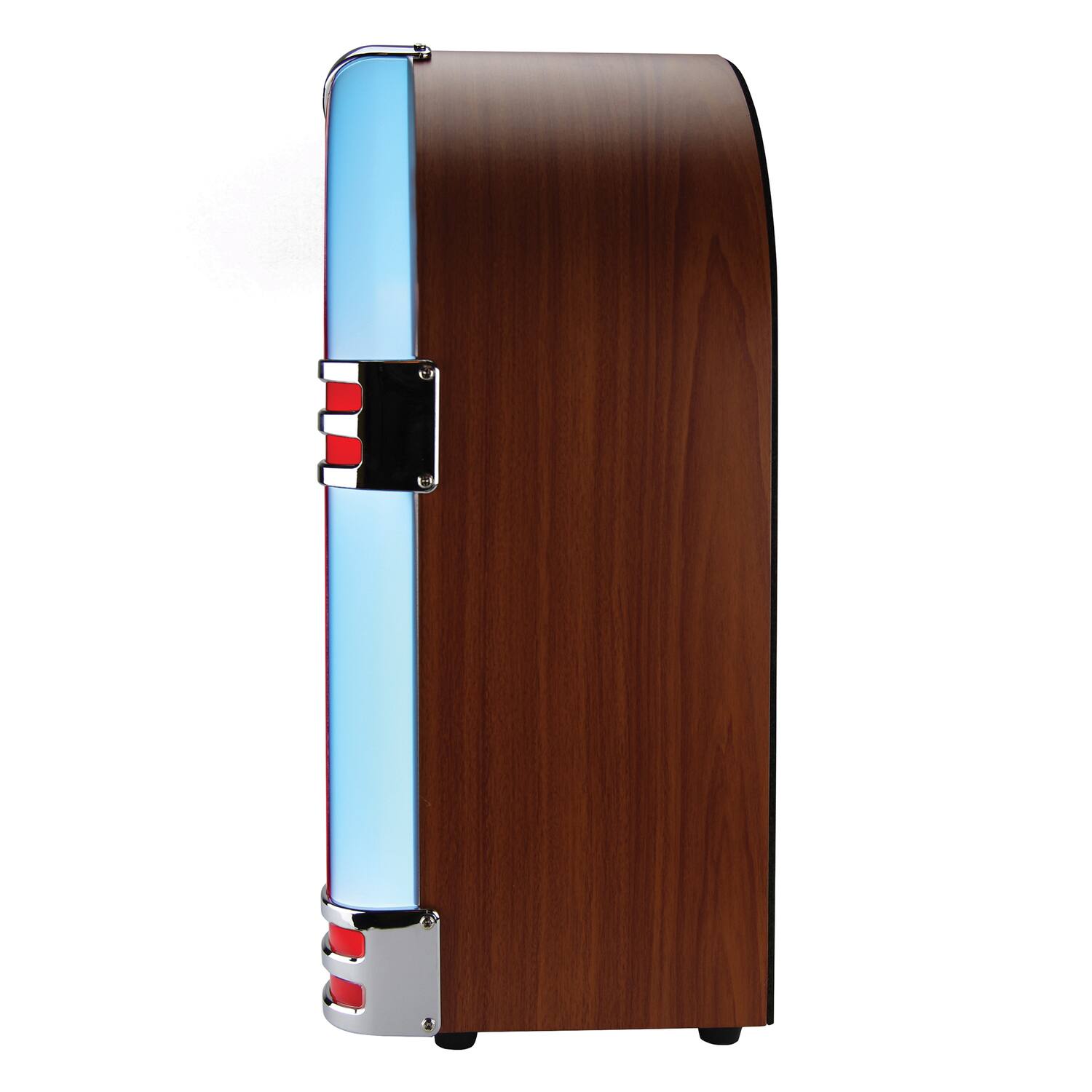 Alt View 10. Victor - Victor WILSHIRE Desktop Bluetooth LED Jukebox Speaker with FM Radio - Mahagony - Brown.
