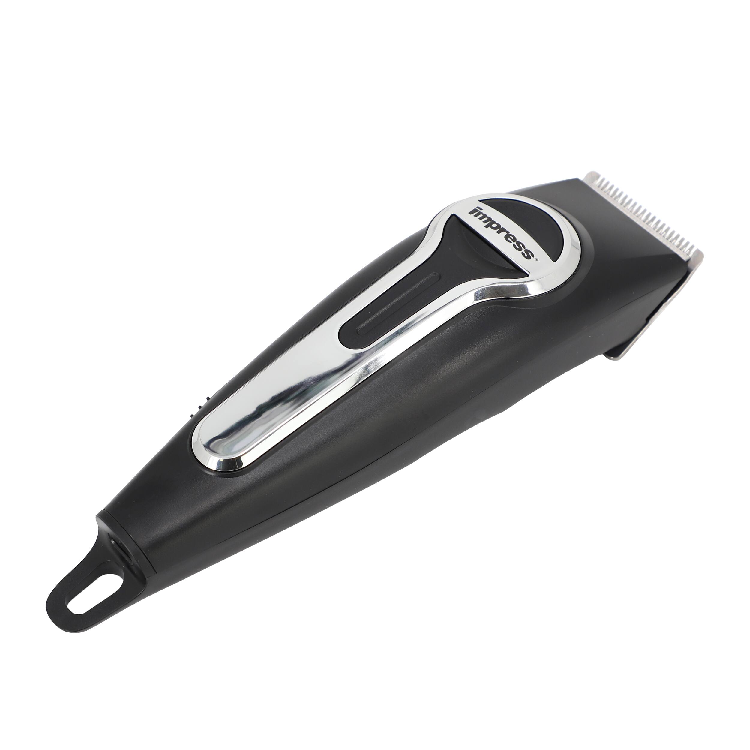 Alt View 1. Impress - Impress 18 Piece Cordless Rechargeable Hair Cutting Kit and Nose Trimmer with Storage Case - Black.