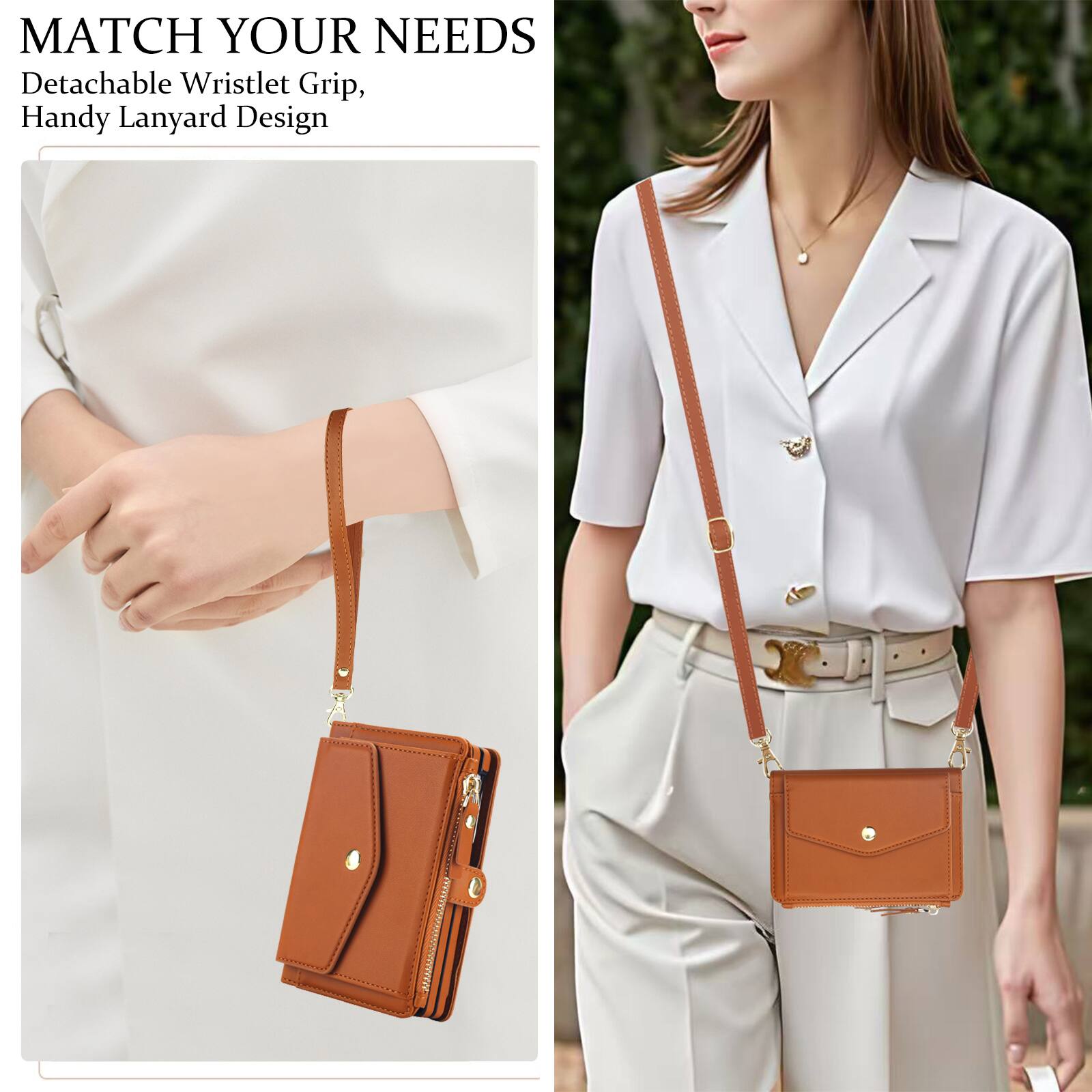 MATCH YOUR NEEDS  
Detachable Wristlet Grip,  
Handy Lanyard Design