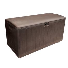 Plastic Development Group - 105-Gallon Resin Outdoor Storage Deck Box - Java Brown