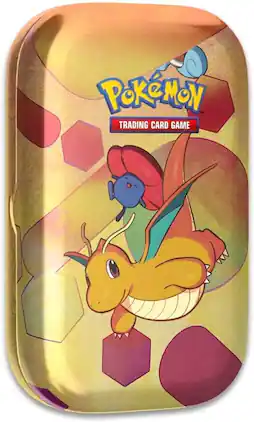 Pokémon - Pokemon TCG: Scarlet & Violet—151 Mini Tin – Dragonite and Vileplume (2 Booster Packs, 1 Coin & 1 Art Card)
