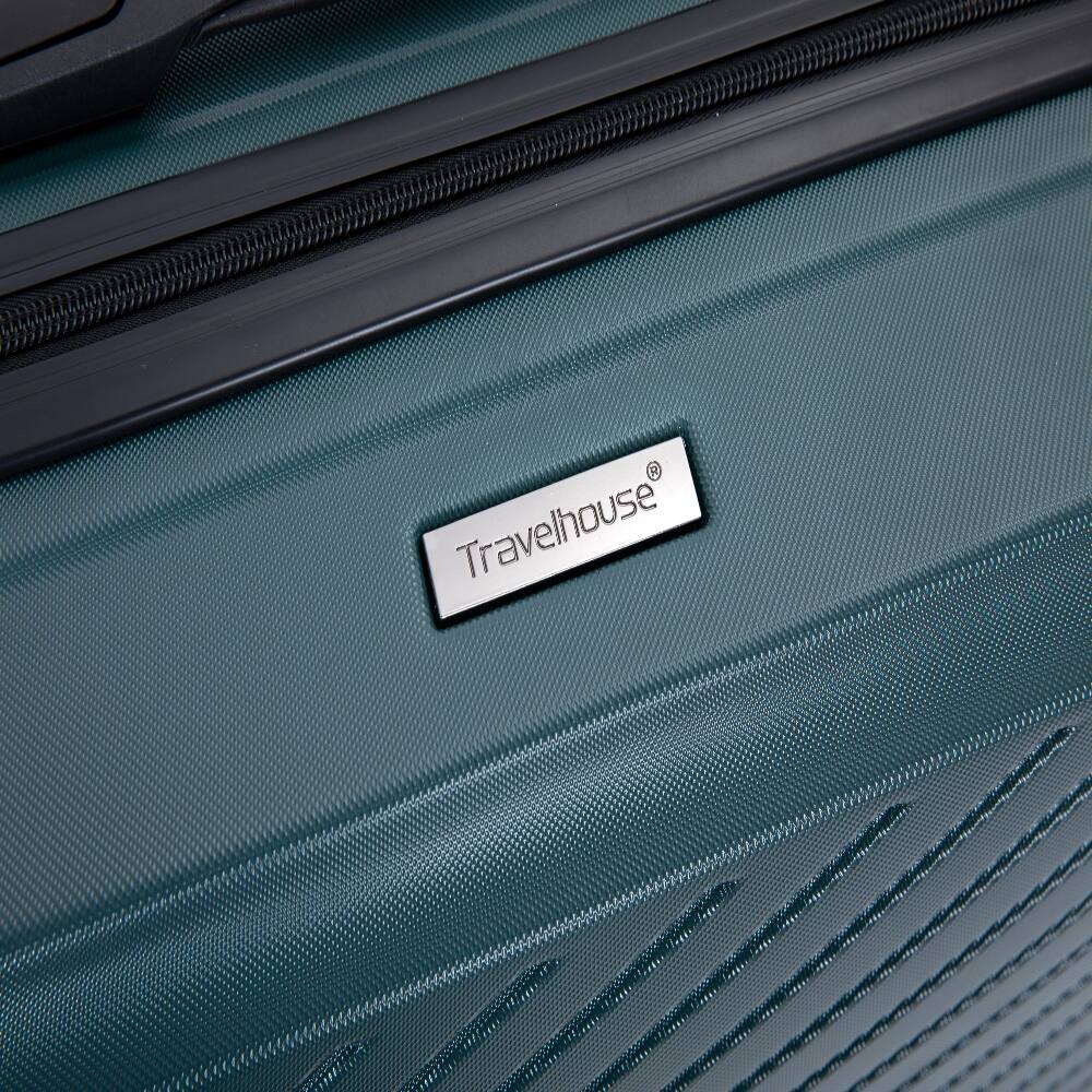 Alt View 8. Ropilly - Ropilly 3 Piece Luggage Set ABS Hard Shell Suitcase Set with Spinner Wheels Lightweight Travel Luggage Dark Green - Dark Green.