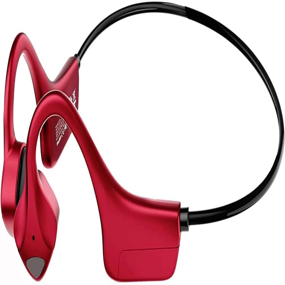 Loheer | | Bone Conduction Earphones Open Ear Wireless Sports Headphones IPX6 Sweatproof 8 Hrs Call | Red | Best Buy