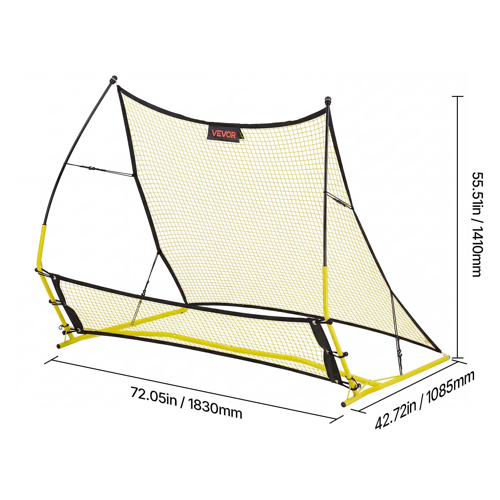 VEVOR  
55.51in / 1410mm  
72.05in / 1830mm  
42.72in / 1085mm