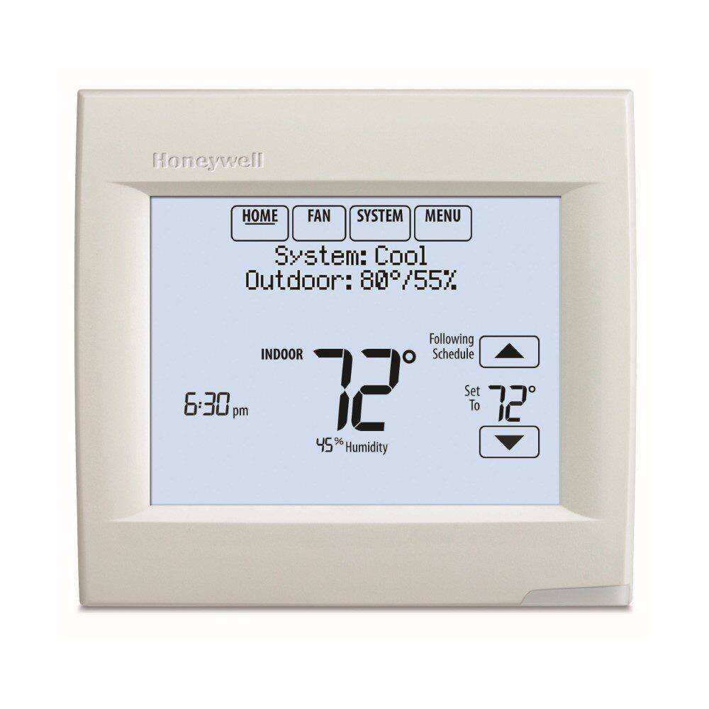 Honeywell - TH8110R1008 Vision Pro 8000 Touch Screen Single Stage Thermostat