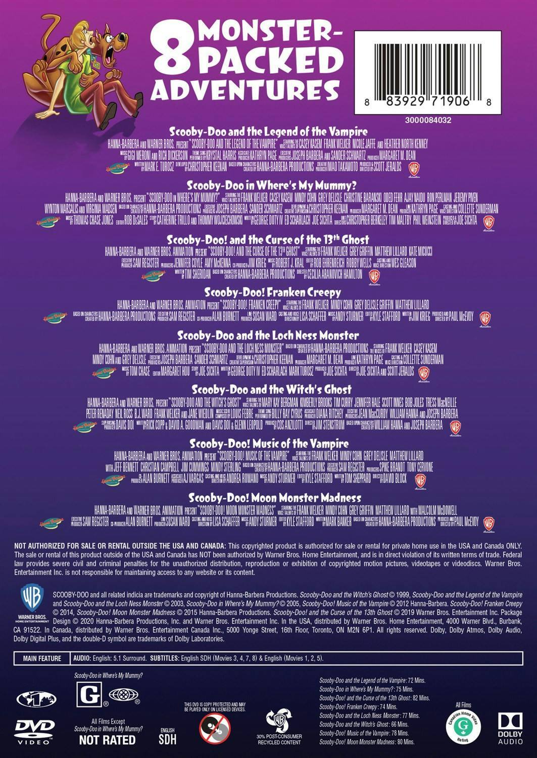 Back. Scooby-Doo: Monster Movies Collection (Box Set) [DVD].