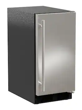 U-Line - 15" 25-Lb Freestanding Icemaker - Stainless Steel