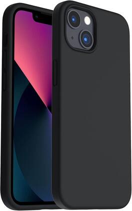 Ornarto - Shockproof Liquid Silicone Designed for iPhone 13 Case Anti-Shock Cover Drop Protection 6.1inch - Midnight