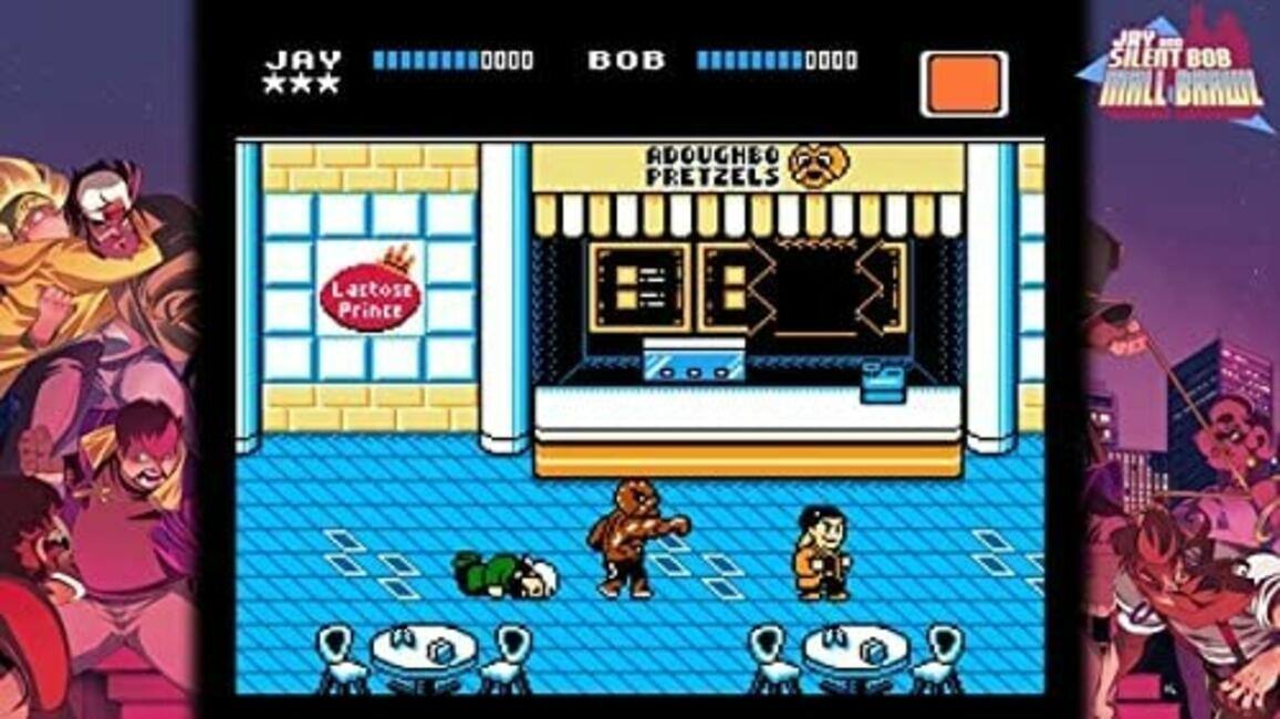 JAY *** 0000 BOB 0000

Lactose Prince

ADOGHEO PRETZELS

JAY & SILENT BOB MALL BRAWL