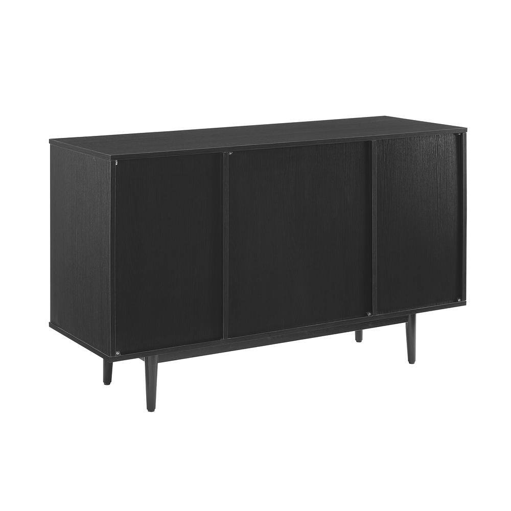 Angle. Crosley Furniture - Liam Wine Rack Sideboard - Black.