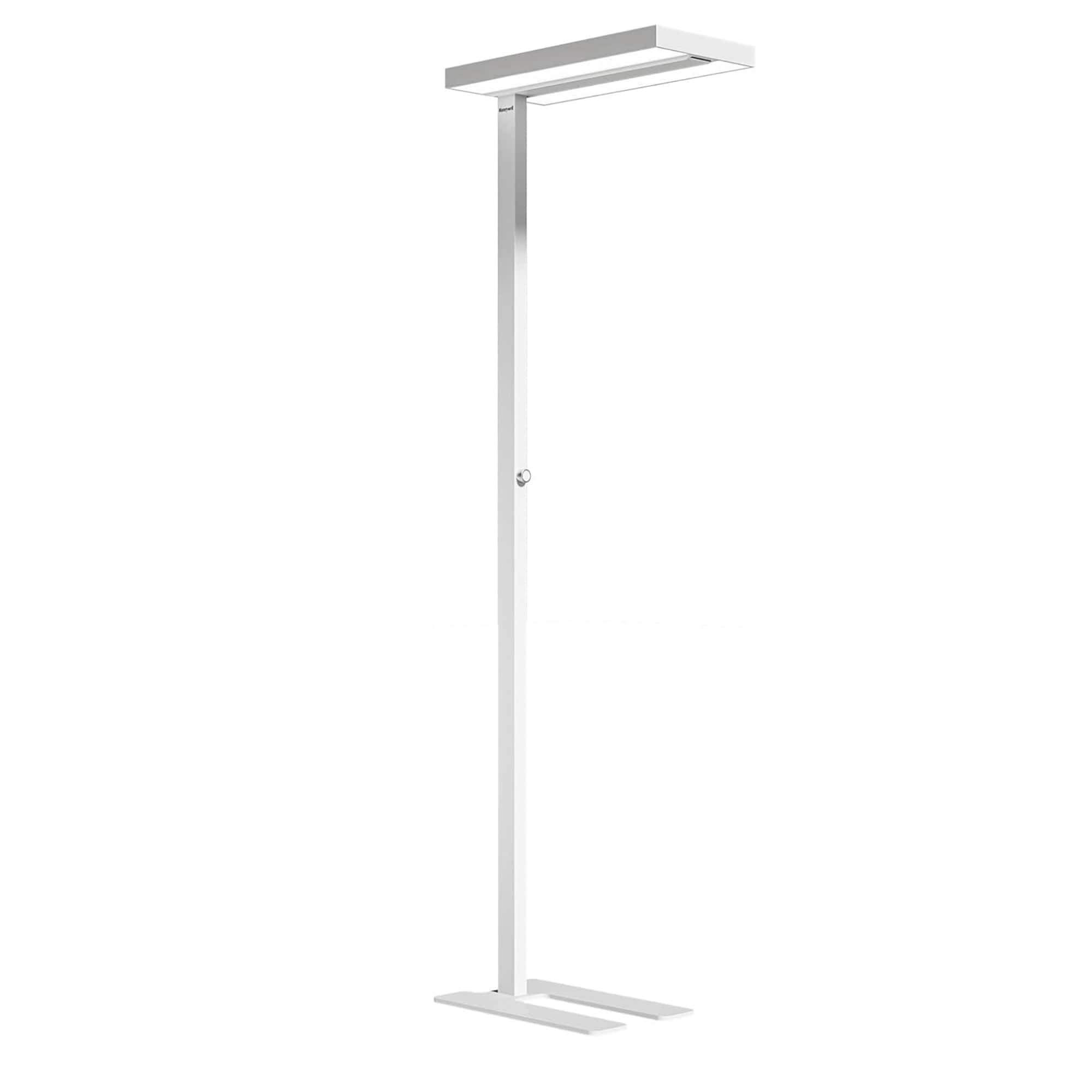 Front. Honeywell - Sunturalux™ 02E Modern LED Floor Lamp, 60W/6000LM 4000K Natural Daylight, Dimmable Eye-Caring Tall Light - White.