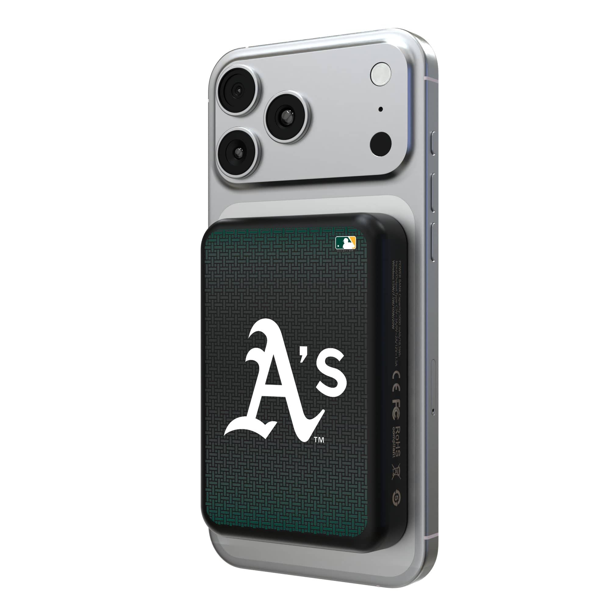 Keyscaper - Athletics Wireless Magnetic Power Bank - Black