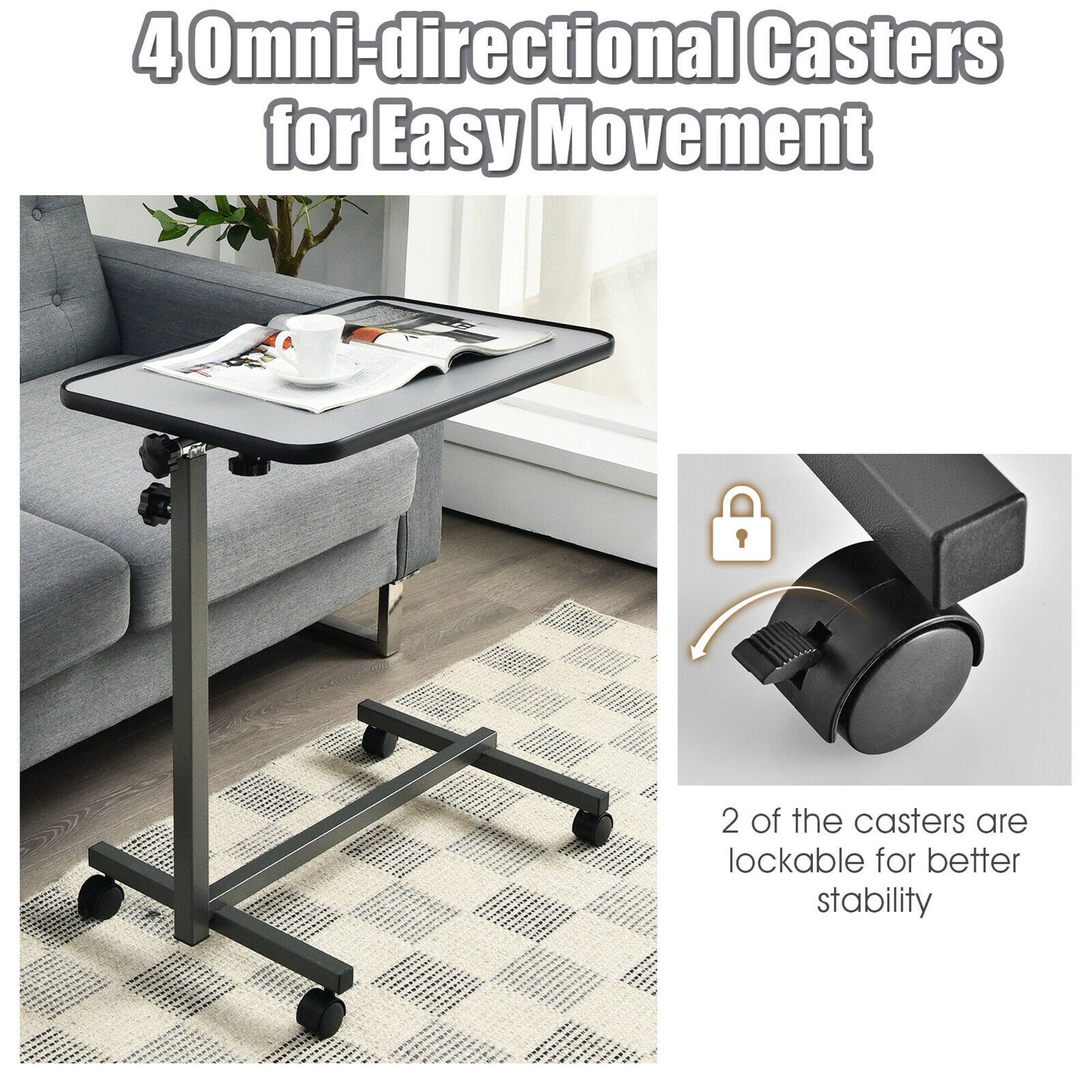 4 Omni-directional Casters for Easy Movement

2 of the casters are lockable for better stability