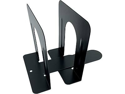 Alt View 2. Huron - Steel Book Ends, 4.75"H - Black.