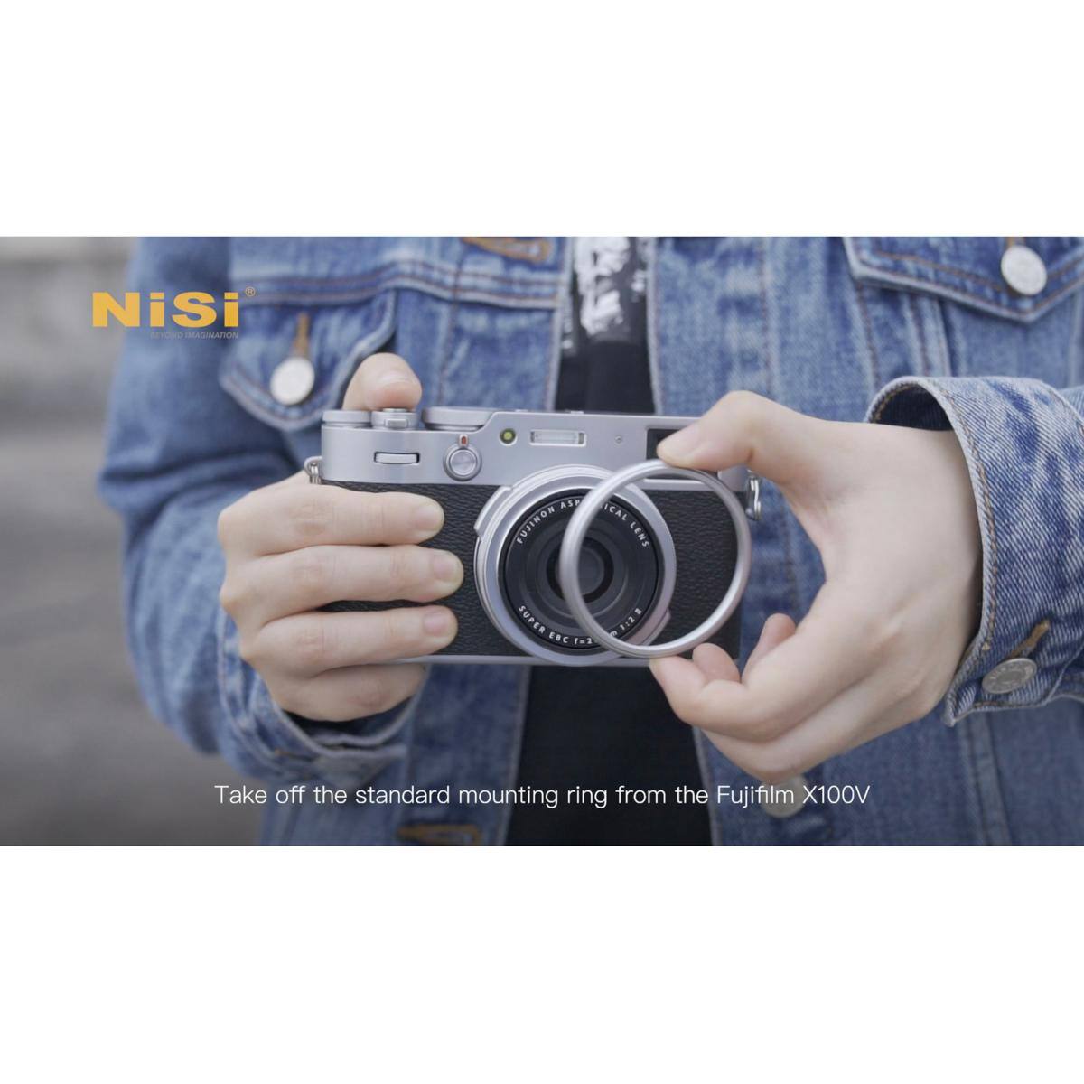 Nisi d MASIAN ASD CUJINON ICAL LENE SUPER *aC Fa3 138

Take off the standard mounting ring from the Fujifilm X100V