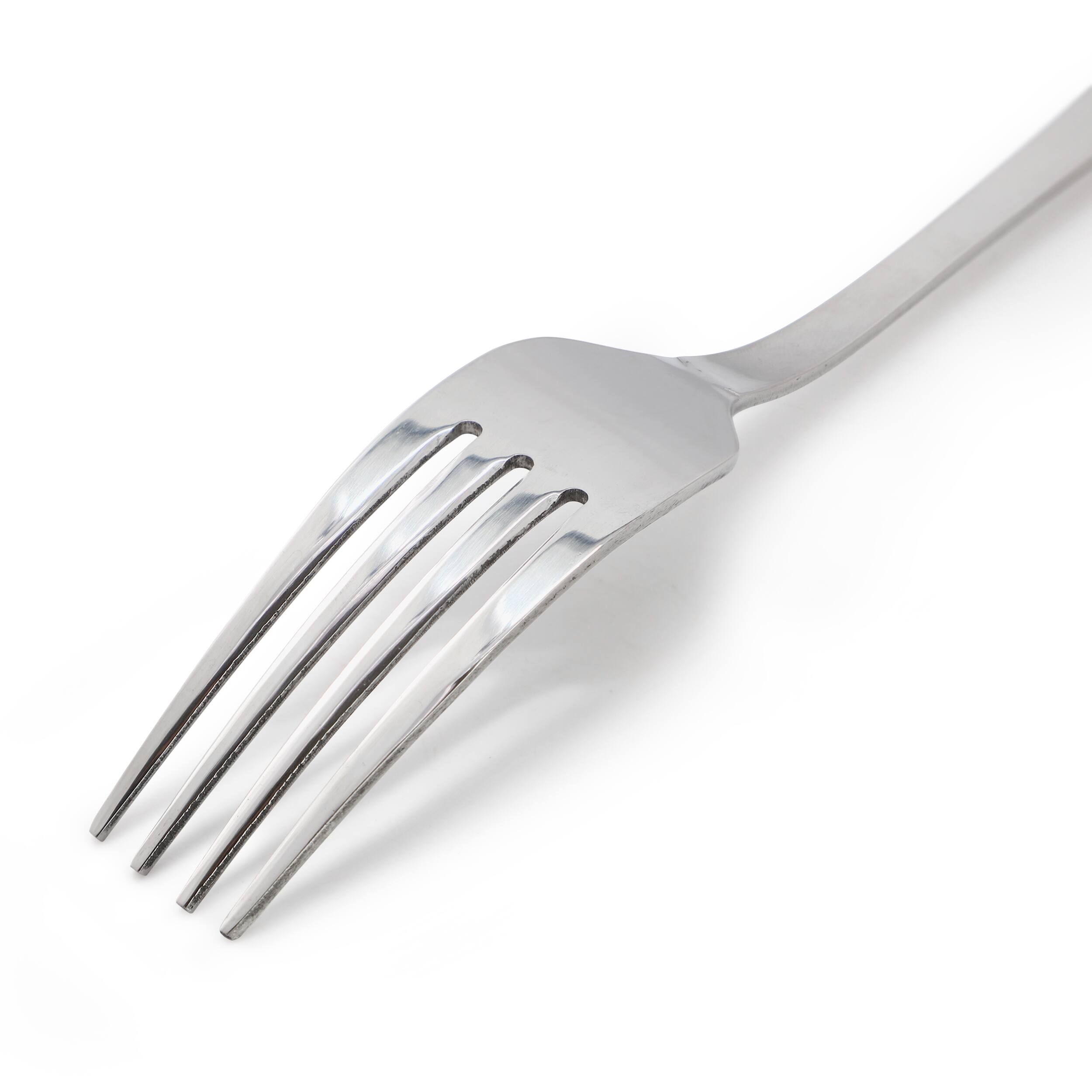 Back. Gibson - Gibson Home Manchester 4 Piece Stainless Steel Dinner Fork Set - Silver.