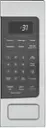 The text on the image is grouped and corrected as follows:

1. Sensor Cooking: This feature allows the microwave to automatically adjust cooking times and power levels based on the type of food being cooked.
2. Popcorn: This option is specifically designed for cooking popcorn, providing the appropriate power level and cooking time.
3. Beverage: This option is for heating up beverages, such as coffee or tea, and adjusts the power level and cooking time accordingly.
4. Potato: This option is for cooking potatoes, such as baked potatoes or mashed potatoes, and sets the appropriate power level and cooking time.
5. Vegetable: This option is for cooking various types of vegetables, adjusting the power level and cooking time to suit the specific vegetable being cooked.
6. Defrost: This option is for defrosting frozen food, setting the appropriate power level and cooking time to safely and evenly defrost the food.
7. Reheat: This option is for reheating pre-cooked food, adjusting the power level and cooking time to ensure the food is heated evenly and to the desired temperature.
8. Weight/Time Express Cook: This option allows for quick and easy cooking of food, based on the weight and cooking time entered by the user.
9. Add 30 Sec: This option adds an additional 30 seconds of cooking time to the selected option.
10. 1, 2, 3, 4, 5, 6, 7, 8, 9: These numbers correspond to the power levels available for cooking, with 1 being the lowest and 9 being the highest.
11. Cook Time: This option allows the user to set the desired cooking time for the selected option.
12. Power Level: This option allows the user to set the desired power level for the selected option.
13. Set Turntable: This option allows the user to set the turntable speed for rotating the food during cooking.
14. Clock: This option allows the user to set the clock on the microwave.
15. Cancel: This option cancels the current cooking process.
16. Off: This option turns