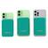 Alt View 3. RapidX - Boosta 5k mAh 7.5W Magnetic Wireless Portable Charger for iPhone 12, 13 & 14 - Teal.