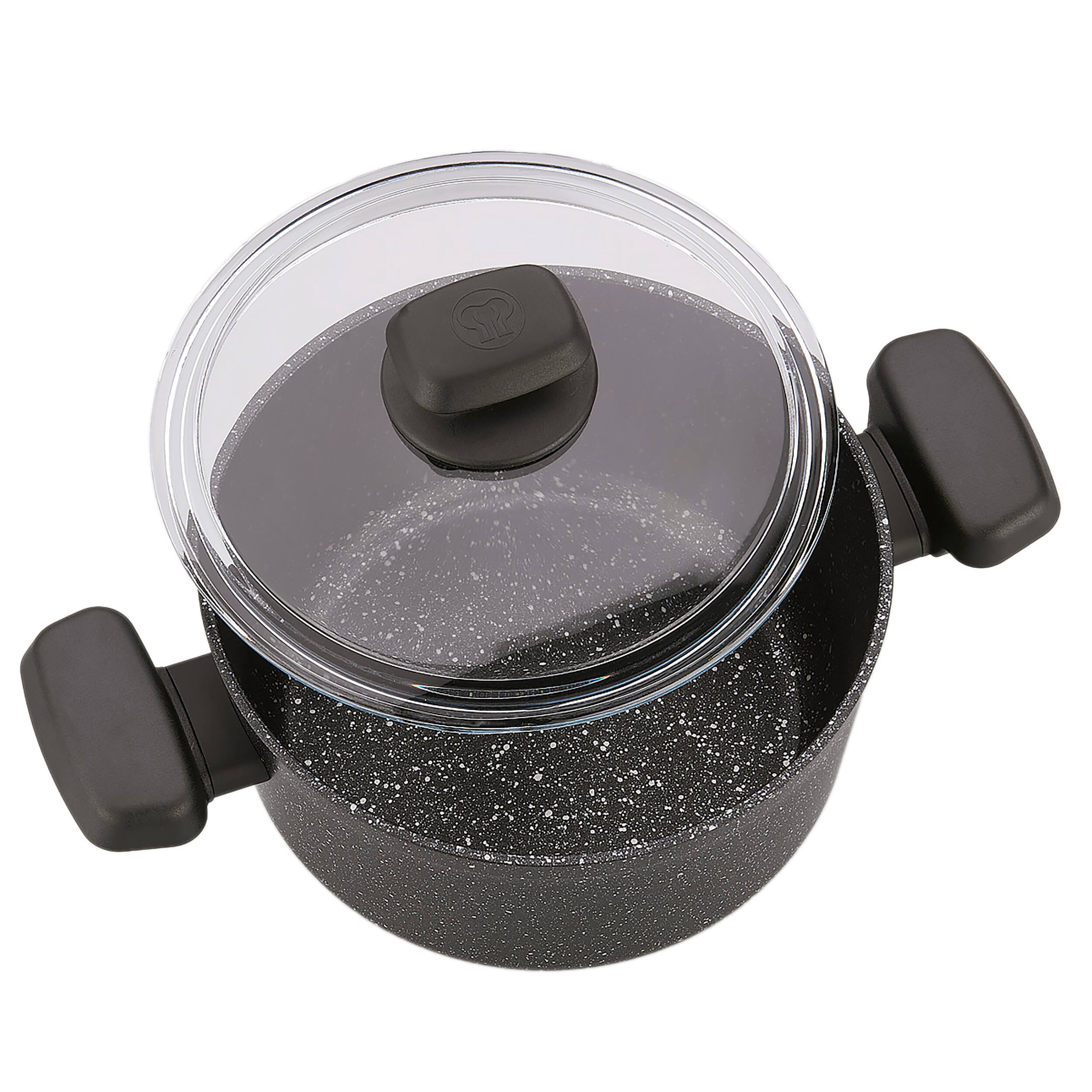 Alt View 2. Korkmaz - Korkmaz Ornella 2 Piece 4 Liter Aluminum Nonstick Low Casserole Dish with Lid - Black.