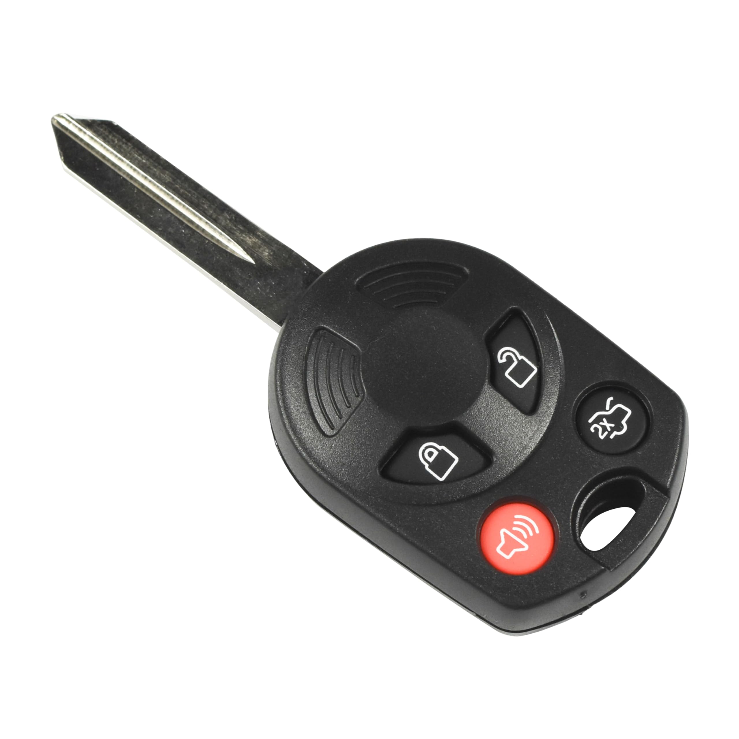 Alt View 3. HQRP - 4-Button Remote Key Fob Shell Case with Uncut Blade for Ford Escape 2009 2010 - Black.