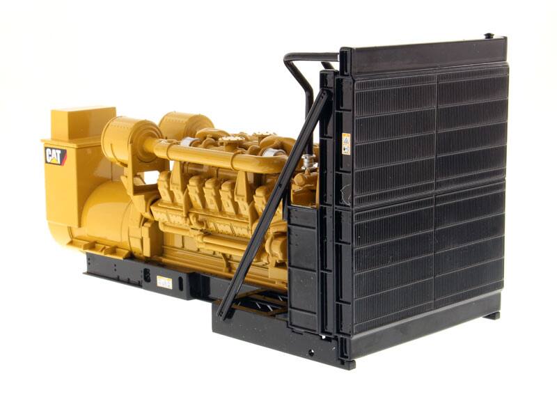 Angle. Diecast Masters - CAT Caterpillar 3516B Engine Generator 3 piece Set "Core Classic" Series 1/25 Diecast Model by Diecast Masters - Multi.
