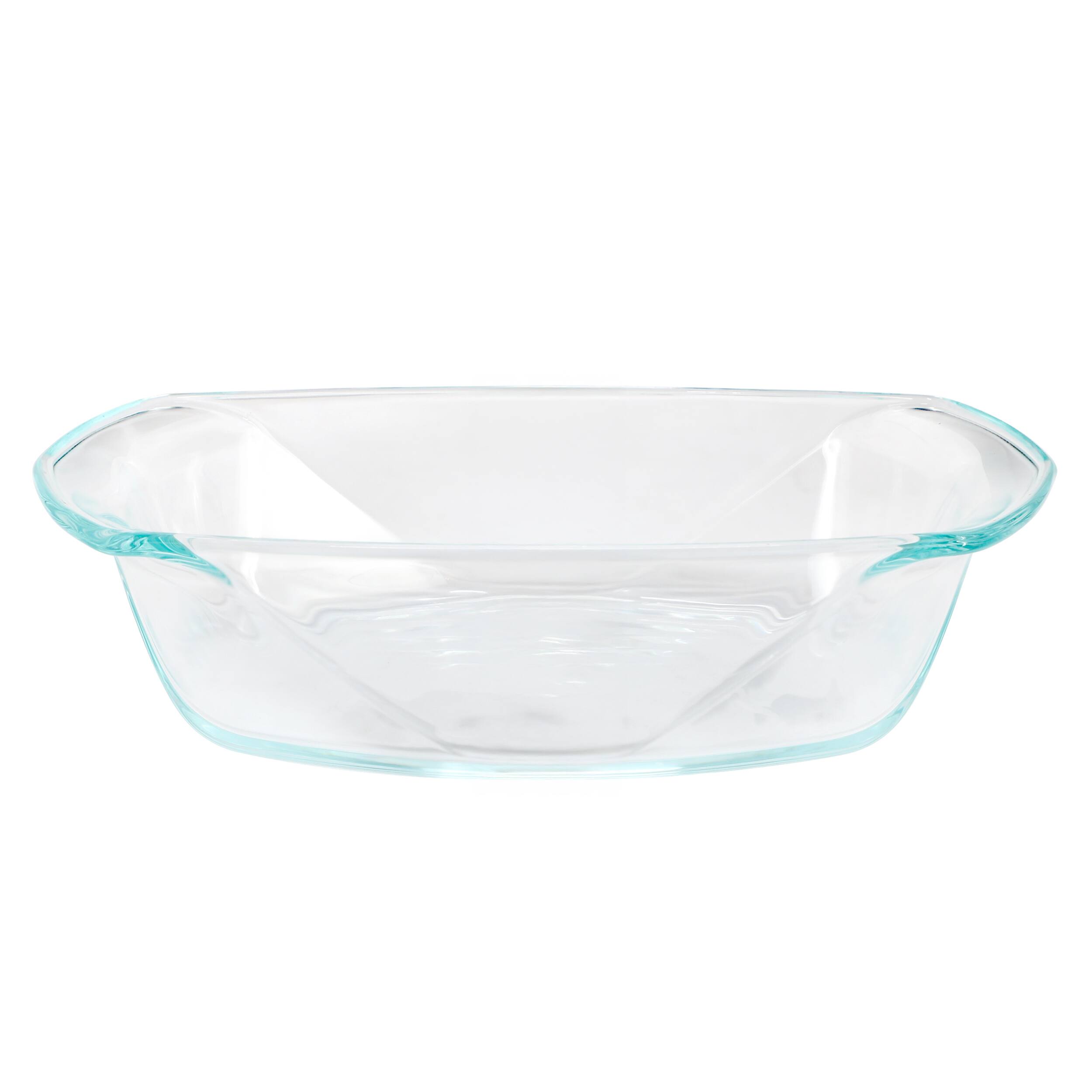 Front. Gibson - Soho Lounge Carnegie Hill 12.6 inch x 8.3 Inch x 2.8 Inch Tempered Glass Lasagna Pan with Built in Handles - Clear.