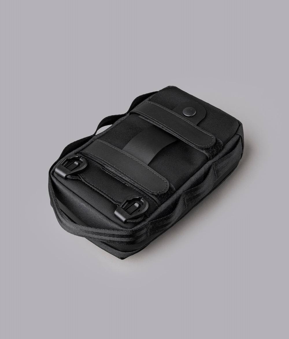 Alt View 6. ALPAKA - Durable Crossbody Phone Bag for iPhone Pro Max & Galaxy Ultra, Modular Sling V2 EDC Organizer, Weather-Resistant - Black Axogrid 300D.
